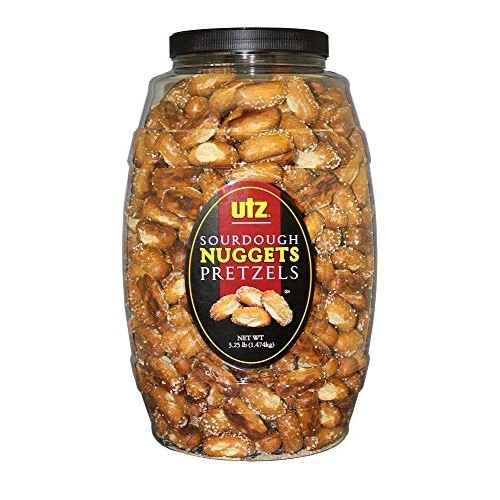 Utz Sourdough Nuggets Pretzels – 52 Oz. Barrel – Bite-Size Pretz