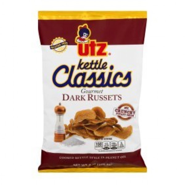 UTZs Russet Kettle Potato Chips 8 Ounces Pack of 9