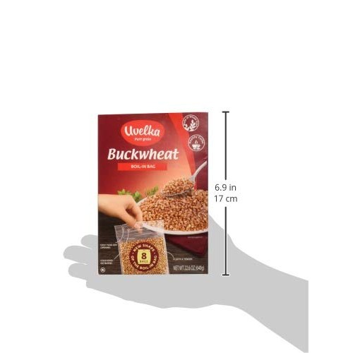Uvelka Buckwheat Boil-In-Bag 8 Bags 80 Gr Pack Of 2