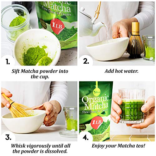 Uvernal Matcha Green Tea Powder -100% Pure Matcha For Smoothies