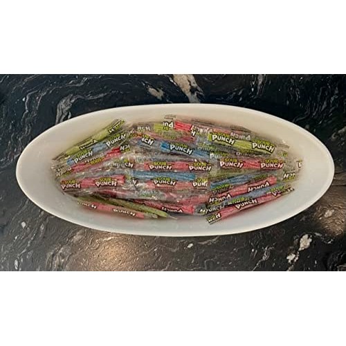 Sour Punch Twists, 3 Inch Individually Wrapped Candy, Bulk, 1 L...