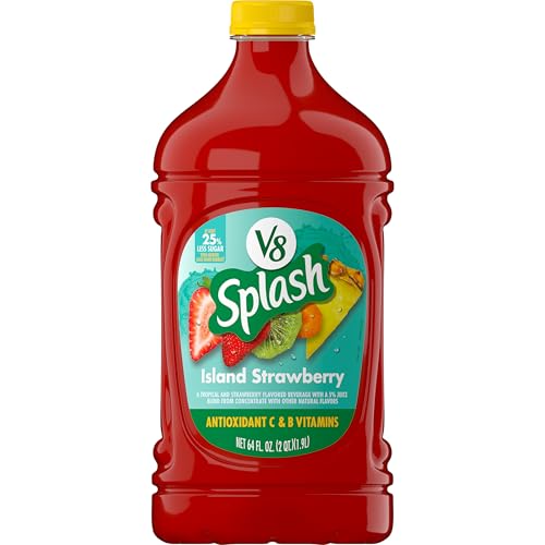V8 Splash Island Strawberry Flavored Juice Beverage, 64 fl oz Bo...
