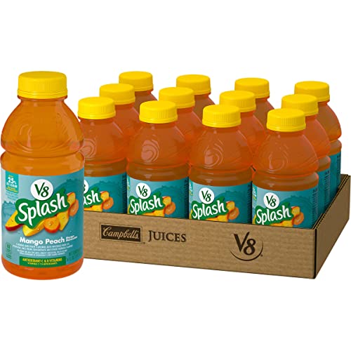 V8 Splash Mango Peach, 16 Oz. Bottle Pack Of 12