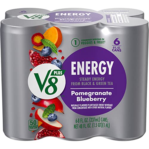 V8 +Energy, Healthy Energy Drink, Natural Energy From Tea, Pomeg