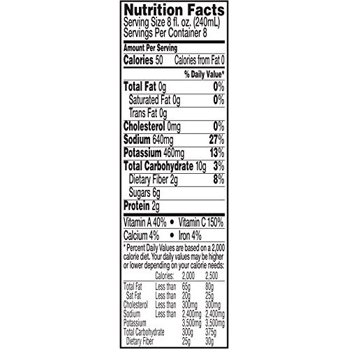 V8 100% Vegetable Juice, Original, 64 Ounce Pack Of 4