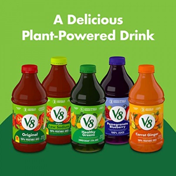 V8 Original Low Sodium 100% Vegetable Juice, 11.5 FL Oz, Can Pa...