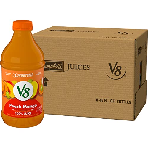 V8 Blends 100% Juice Peach Mango Juice, Fruit And Vegetable Juic