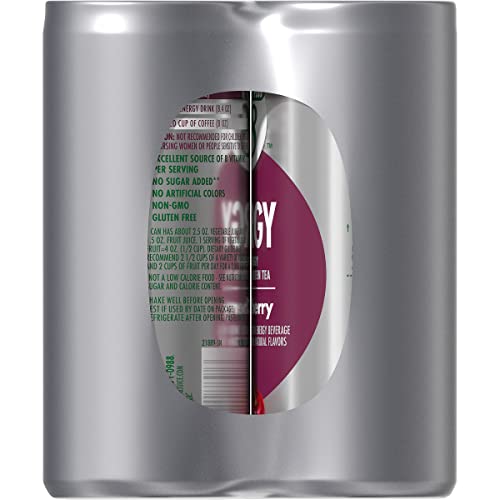 V8 +Energy Healthy Energy Drink, Natural Energy From Tea, Black