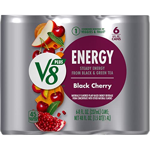 V8 +Energy Healthy Energy Drink, Natural Energy From Tea, Diet S