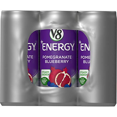 V8 +Energy, Juice Drink With Green Tea, Pomegranate Blueberry, 8