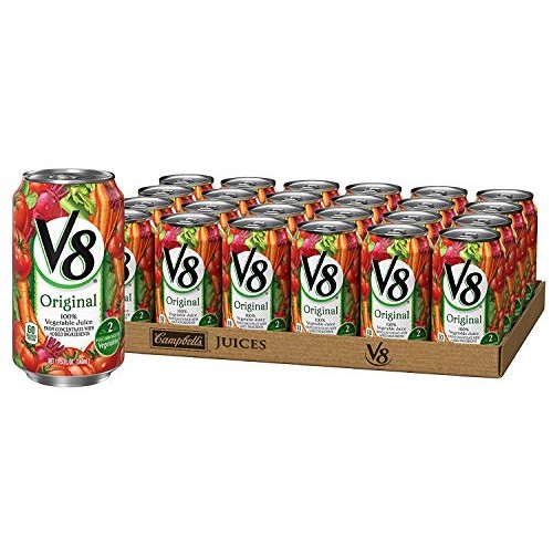 V8 Juice, Original 100% Vegetable Juice, Plant-Based Drink, 11.5