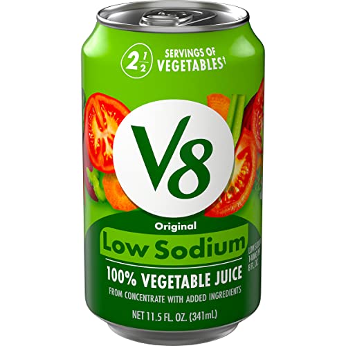 V8 Low Sodium 100% Vegetable Juice, 11.5 Oz. Can