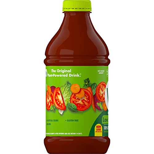 V8 100% Vegetable Juice, Original Low Sodium, 46 Fl Oz 6 Count