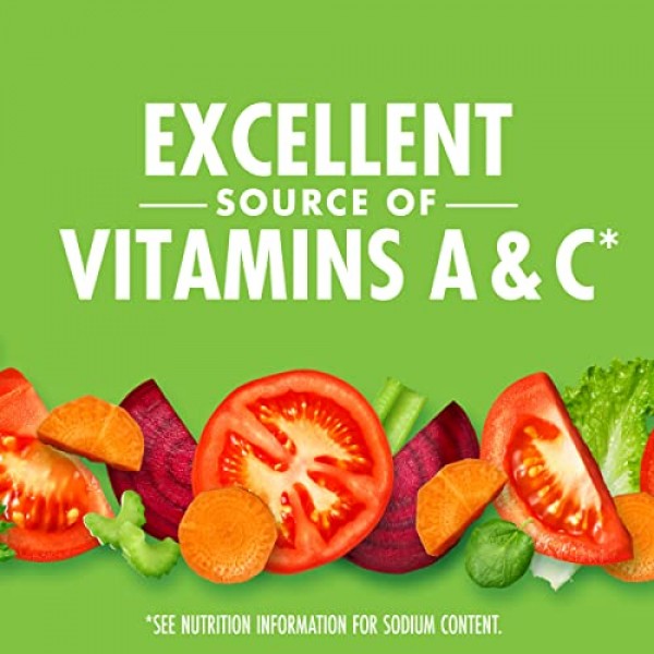 V8 100% Vegetable Juice, Original Low Sodium, 46 Fl Oz 6 Count