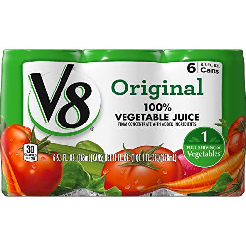 V8 Original 100% Vegetable Juice, 5.5 Oz. Can 8 Packs Of 6, Tot