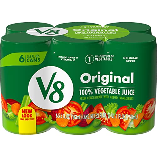 V8 Original 100% Vegetable Juice, 5.5 Fl Oz Pack Of 6