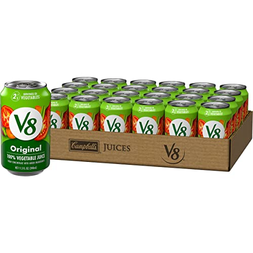 V8 Juice, Original 100% Vegetable Juice, Plant-Based Drink, 11.5