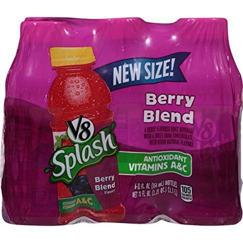 V8 Splash Berry Blend, 12 Oz. Bottle 2 Packs Of 6, Total Of 12