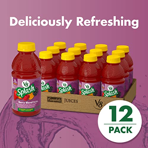 V8 Splash Berry Blend, 16 Oz. Bottle Pack Of 12