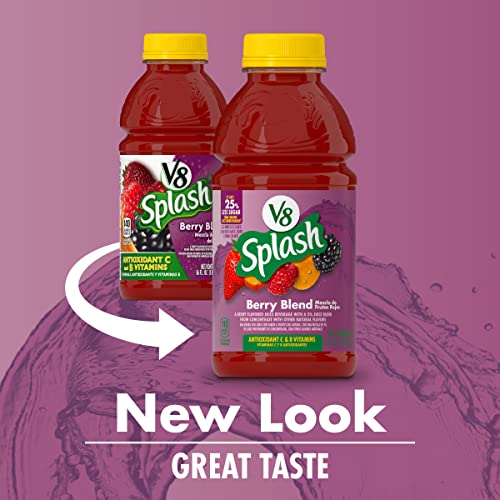 V8 Splash Berry Blend, 16 Oz. Bottle Pack Of 12