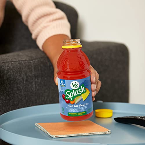 V8 Splash Fruit Medley Flavored Juice Beverage, 16 FL OZ Bottle ...