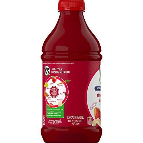V8 Strawberry Banana, 46 Fl Oz Pack Of 6