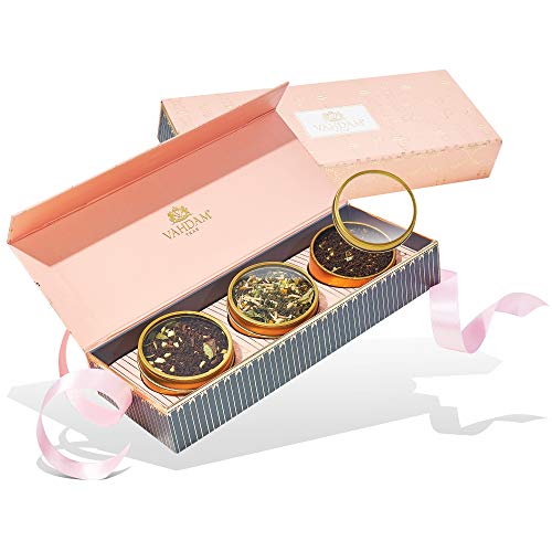 Vahdam, Assorted Tea Gift Set - Blush, 3 Teas In A Tea Sampler G