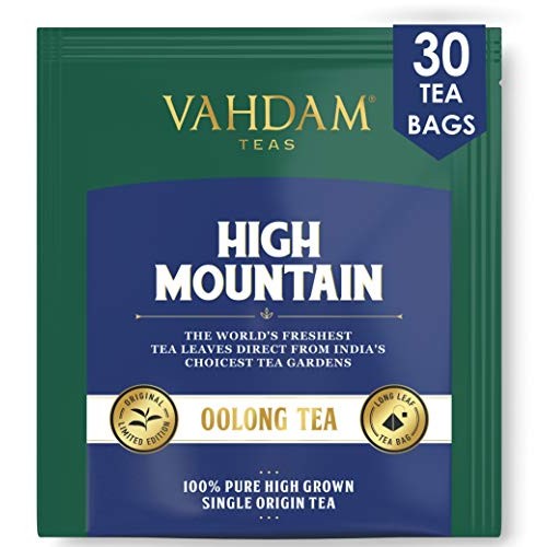 Vahdam, Himalayan Oolong Tea Bags 30 Count - 100% Natural Deto