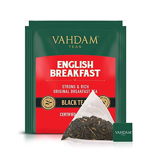 VAHDAM, Organic English Breakfast Tea 100 Tea Bags | HIGH ENER...