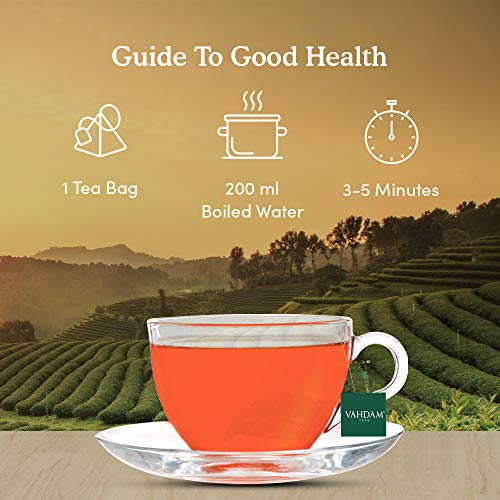 VAHDAM, Organic English Breakfast Tea 100 Tea Bags | HIGH ENER...
