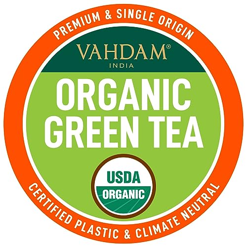 VAHDAM, Organic Himalayan Green Tea K Cup 18 Pods USDA Organic...