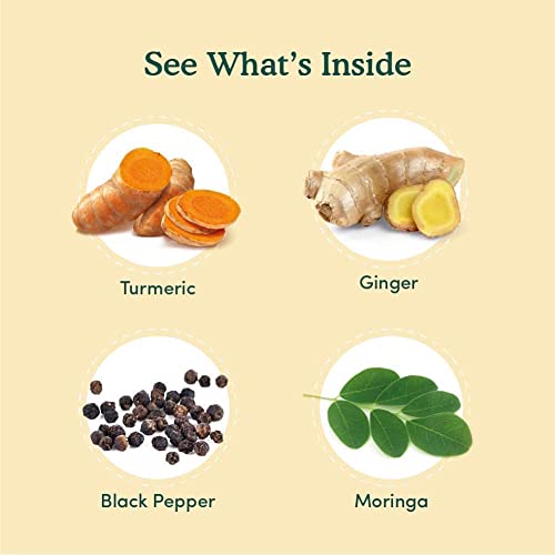 VAHDAM, Organic Turmeric Moringa Superfood Herbal Tea Bags 15 P...