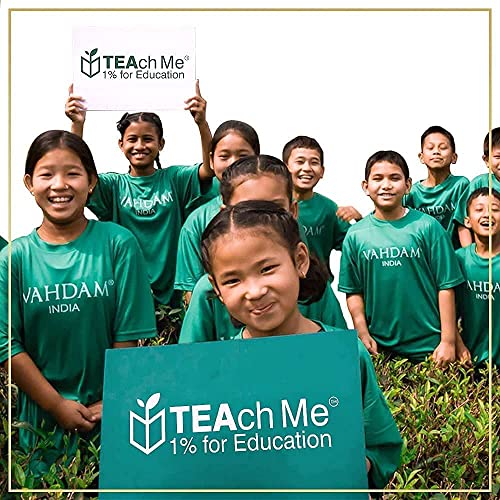 VAHDAM, Organic Turmeric Moringa Superfood Herbal Tea Bags 15 P...