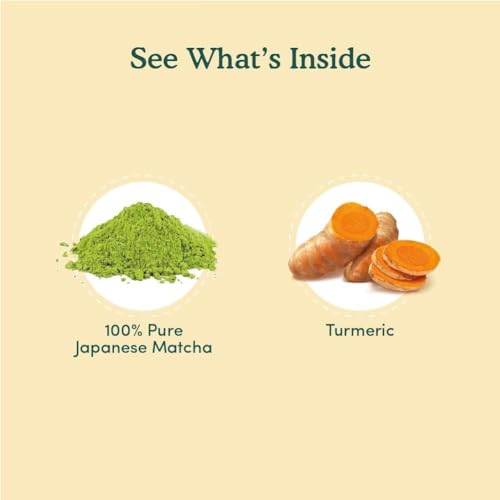 VAHDAM,Turmeric Matcha Green Tea Powder 25 Cups/1.76oz With Cu...