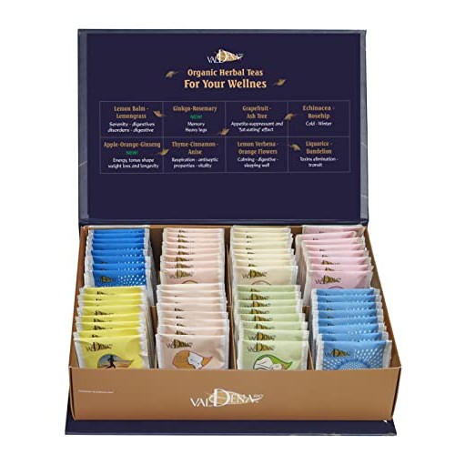 Valdena Bio Organic Herbal Tea Variety Pack, Tea Sampler Gift Se...