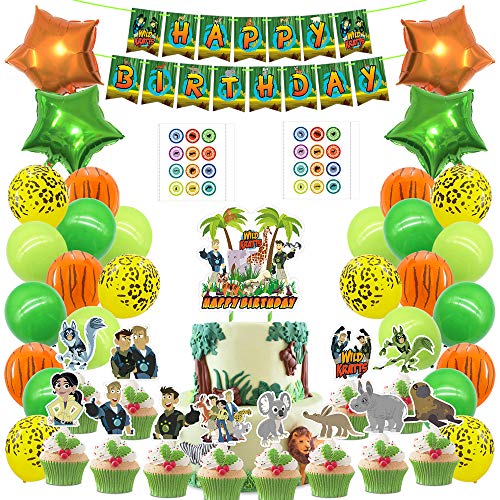1 Party Packs For Wild Kratts Cake Topper Cupcake Toppers Party