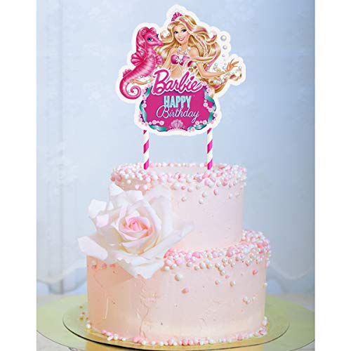 Toppers For Barbie Cake Topper, Happy Birthday Cake Toppers, Cak