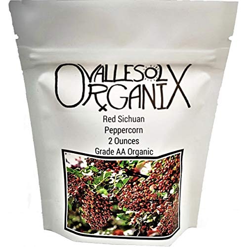 Organic Red Sichuan Peppercorns Whole - 2 Oz - Grade Aaa Non-Gmo