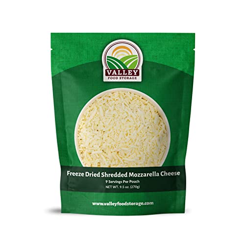Valley Food Storage Freeze Dried Shredded Mozzarella Cheese, 9.5...