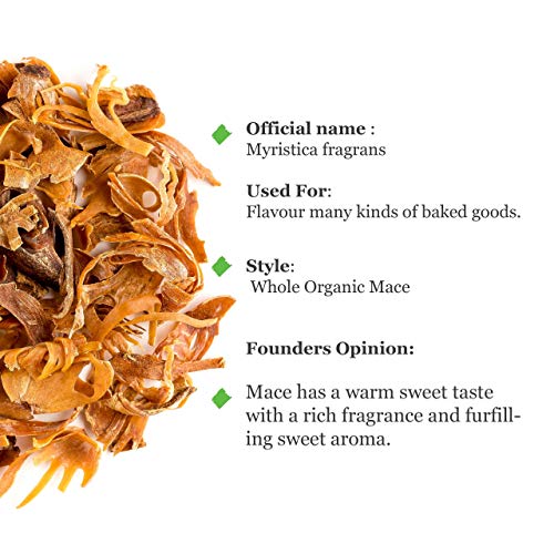 Mace Whole Organic Spice - Myristica Fragrans 100G