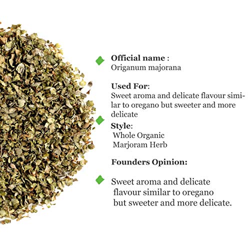 Marjoram Organic Dried Spice Leaf - Origanum Majorana 100G