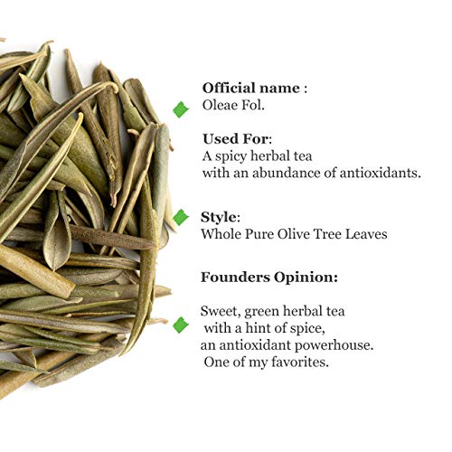 Olive Leaf Tea Organic Greek - Olive Leaves Dried 100G