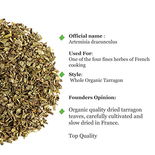 Tarragon Leaf Organic Culinary Herb - Dried Taragon Spice 100G