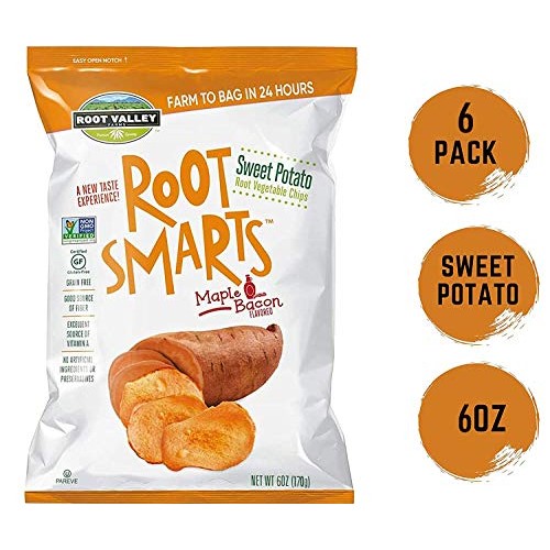 Root Smarts Sweet Potato Maple Bacon Flavored Root Vegetable Chi...
