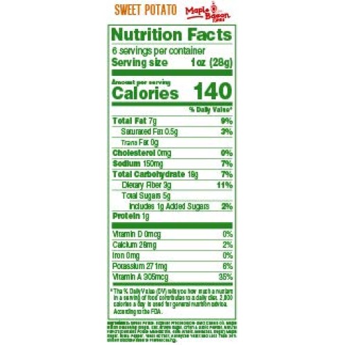 Root Smarts Sweet Potato Maple Bacon Flavored Root Vegetable Chi...