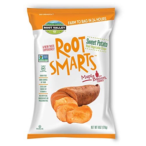 Root Smarts Sweet Potato Maple Bacon Flavored Root Vegetable Chi...