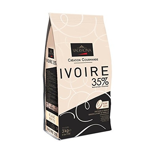 Valrhona White Chocolate Couverture Ivoire 35% Cocoa 43% Sugar 4