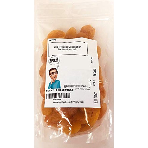 Dried Turkish Apricots Resealable Bag, Dried Fruit Snack, Snacks