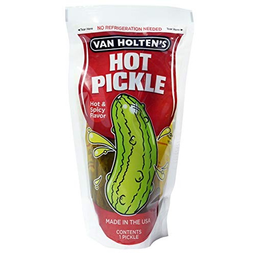 Van Holtens - Pickle-In-A-Pouch Jumbo Hot Pickles - 12 Pack