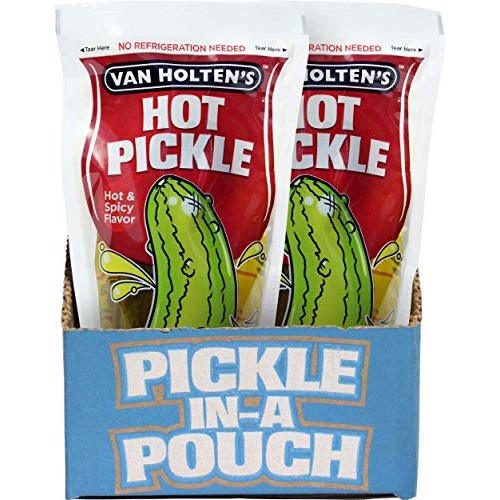 Van Holtens - Pickle-In-A-Pouch Jumbo Hot Pickles - 12 Pack